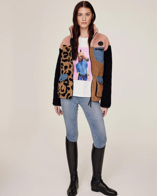 Rosa och leo teddyjacka