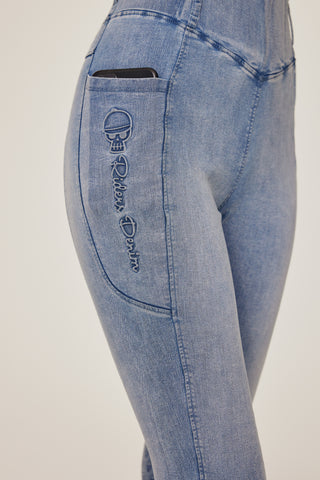 Light blue jeans breeches