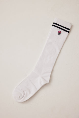 Sporty riding socks white